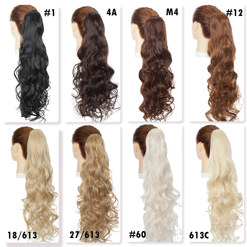 collection of wavy ponytail