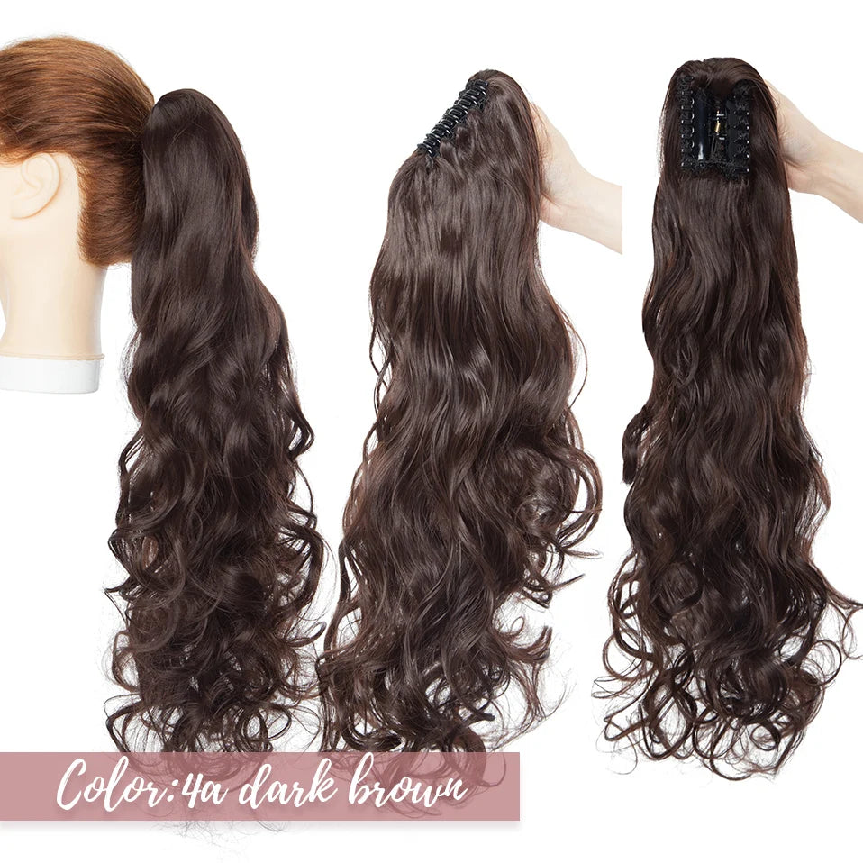 dark brown ponytail 