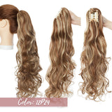 ash brown wavy ponytail