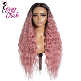 Long Wavy  Red / Ombre Wig Sassy Chick Logo