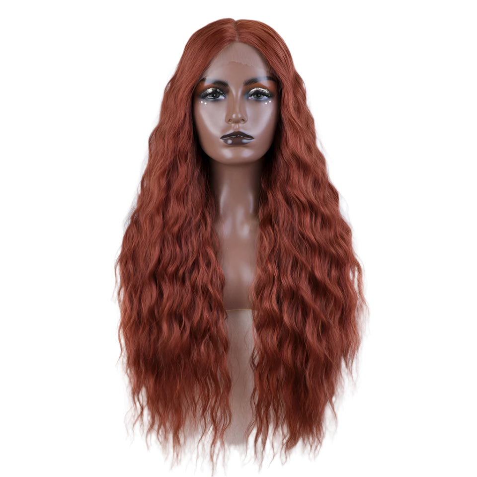 Long Wavy  Red / Ombre Wig red