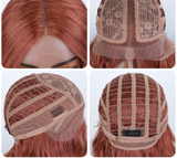 Long Wavy  Red / Ombre Wig cap