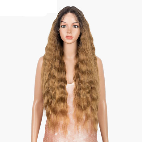 Long Wavy  Red / Ombre Wig light brown