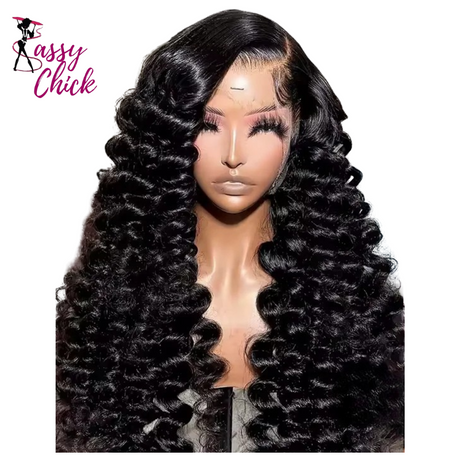 Loose Wave Human Hair Wig Deep Wave Sassy Chick Logo