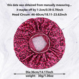 Pink Luxurious Leopard Print Satin Sleep Bonnet