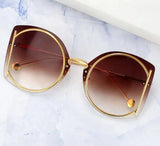 Luxurious Sunglasses Gradient Lens for Women 