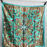 Luxury 90cm Satin Square Silk Hijab Scarves Scarf