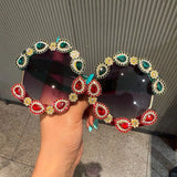 Luxury Baroque Oversized Rhinestone Sunglasses