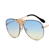 Luxury Bee Retro Gradient Pilot Style Sunglasses