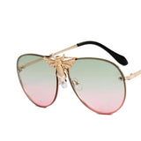 Luxury Bee Retro Gradient Pilot Style Sunglasses