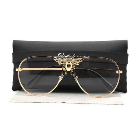 Luxury Bee Retro Gradient Pilot Style Sunglasses