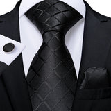 Luxury Blue Plaid Dot Solid Wedding Accessories Necktie