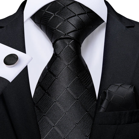 Luxury Blue Plaid Dot Solid Wedding Accessories Necktie