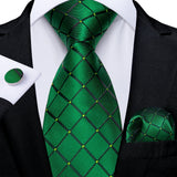 Luxury Blue Plaid Dot Solid Wedding Accessories Necktie