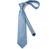 Luxury Blue Plaid Dot Solid Wedding Accessories Necktie