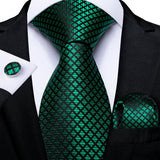 Luxury Blue Plaid Dot Solid Wedding Accessories Necktie