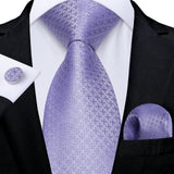 Luxury Blue Plaid Dot Solid Wedding Accessories Necktie
