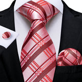 Luxury Blue Plaid Dot Solid Wedding Accessories Necktie
