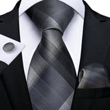 Luxury Blue Plaid Dot Solid Wedding Accessories Necktie