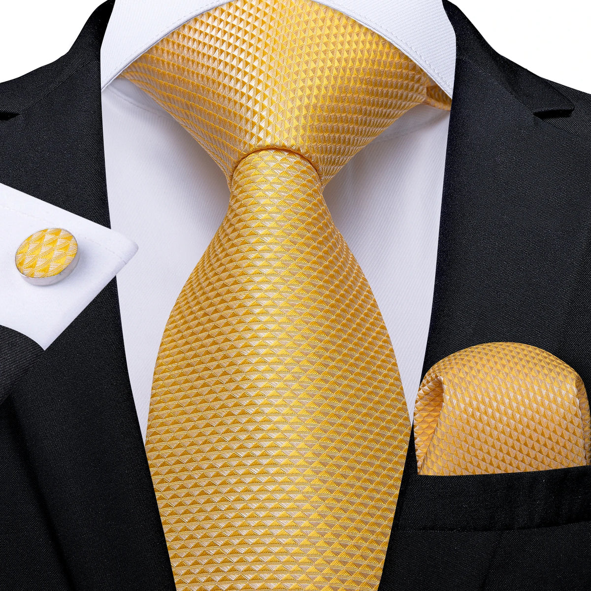 Luxury Blue Plaid Dot Solid Wedding Accessories Necktie