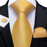 Luxury Blue Plaid Dot Solid Wedding Accessories Necktie