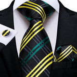 Luxury Blue Plaid Dot Solid Wedding Accessories Necktie