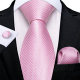 Luxury Blue Plaid Dot Solid Wedding Accessories Necktie