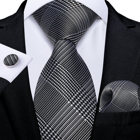 Luxury Blue Plaid Dot Solid Wedding Accessories Necktie