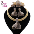 Luxury Bridal Gold Color Jewelry Sets Sassy Chick Logo