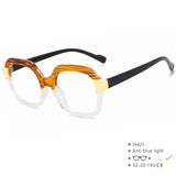 Black Brown Luxury Cat Eye Anti Blue Light Blocking Eyeglasses
