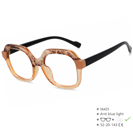 Black Brown Luxury Cat Eye Anti Blue Light Blocking Eyeglasses