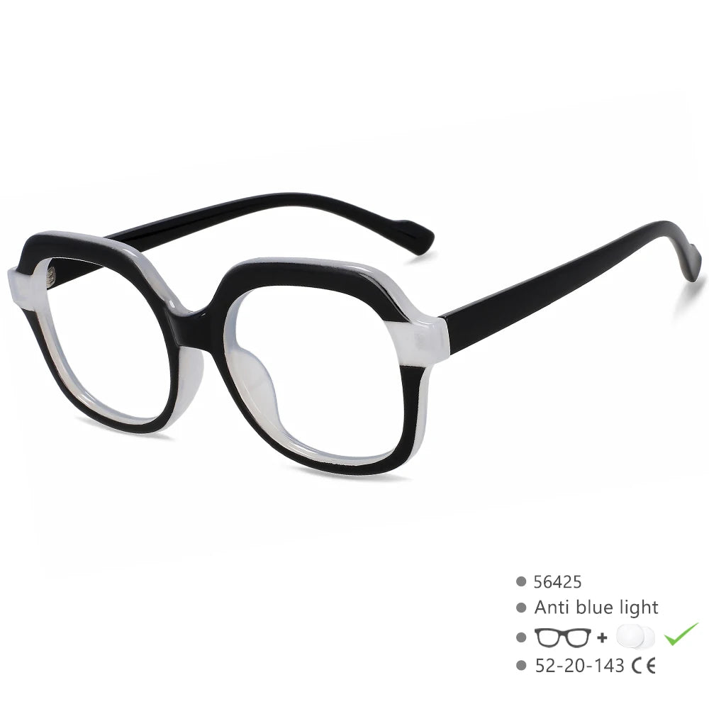 Black Luxury Cat Eye Anti Blue Light Blocking Eyeglasses