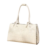 White Luxury Crocodile Pattern Handbag