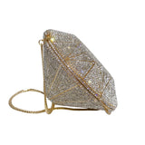 Luxury Crystal Silver Diamond Evening Purses