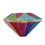 Luxury Crystal Silver Diamond Evening Purses
