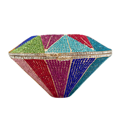 Luxury Crystal Silver Diamond Evening Purses