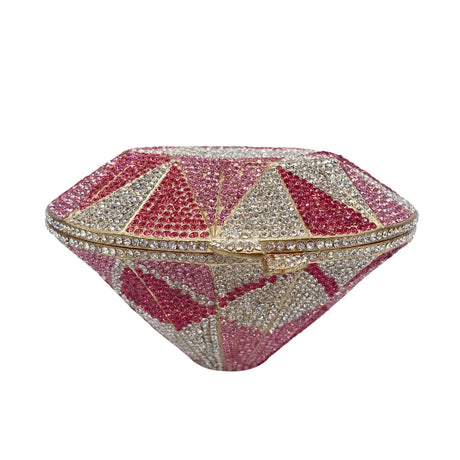 Luxury Crystal Silver Diamond Evening Purses