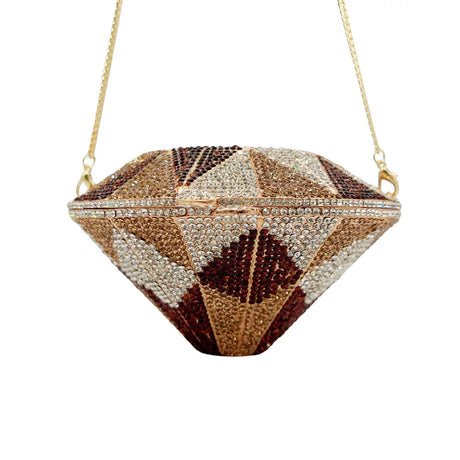 Luxury Crystal Silver Diamond Evening Purses