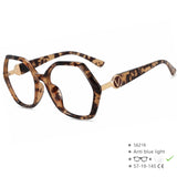 Brown Leopard Luxury Design Anti Blue Light Blocking Glasses