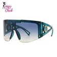Luxury Designer Oversized UV400 Windproof Sunglasses Sassy Chick Logo