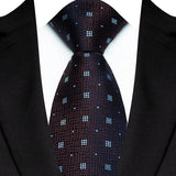 Brown Luxury Dot Stripes 8CM Solid Neckties