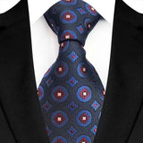 Gray Blue Luxury Dot Stripes 8CM Solid Neckties