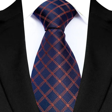 Blue Luxury Dot Stripes 8CM Solid Neckties