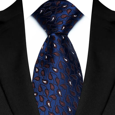 Blue Luxury Dot Stripes 8CM Solid Neckties