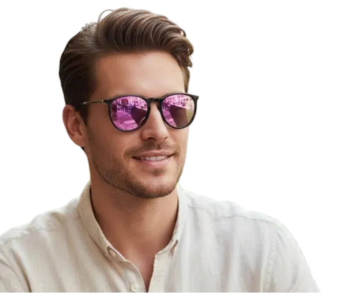Model Using Luxury Driving Polarized UV400 Sunglasses