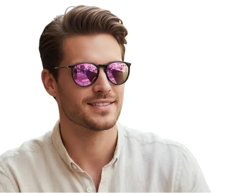 Model Using Luxury Driving Polarized UV400 Sunglasses