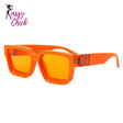 Luxury Fashion Square Oversized Millionaire Sunglasses Sassy Chick Logo