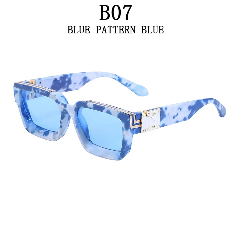 Luxury Fashion Square Oversized Millionaire Sunglasses