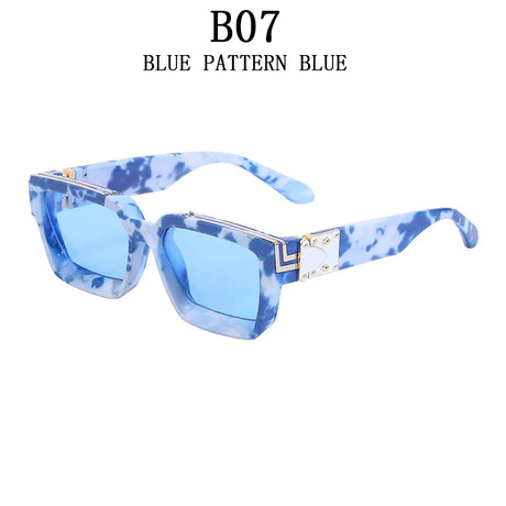 Luxury Fashion Square Oversized Millionaire Sunglasses