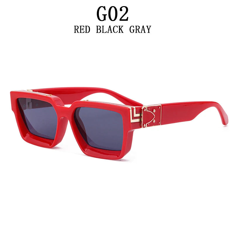Luxury Fashion Square Oversized Millionaire Sunglasses